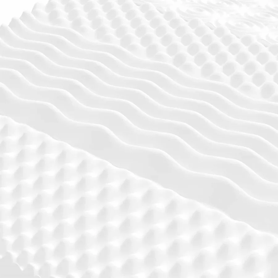 Matelas en mousse 75 x 190 cm Blanc - 6