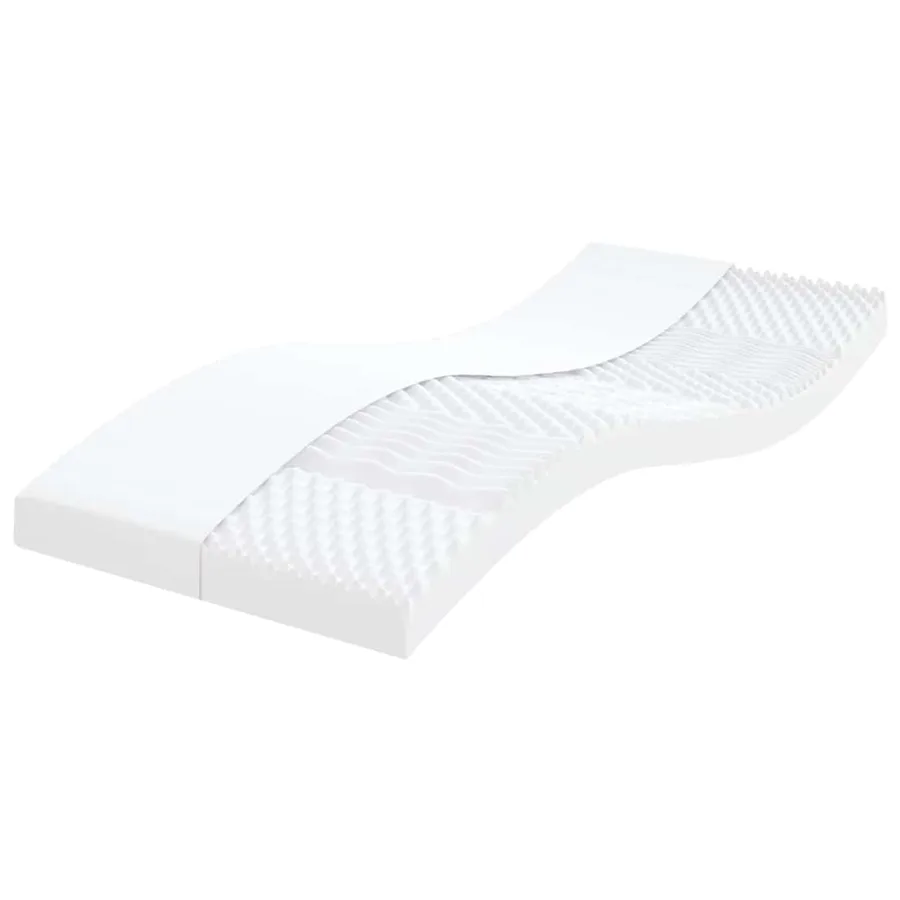 Matelas en mousse 75 x 190 cm Blanc - 8