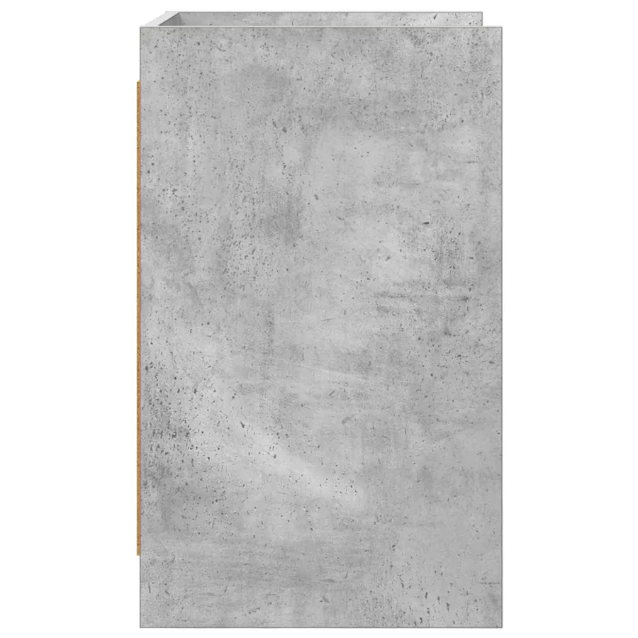 Tables de chevet 2 pcs Gris béton 40 x 36 x 60 cm - 5