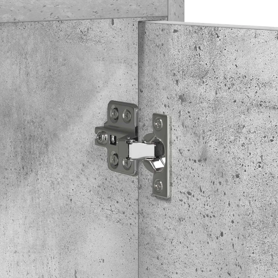 Tables de chevet 2 pcs Gris béton 40 x 36 x 60 cm - 8