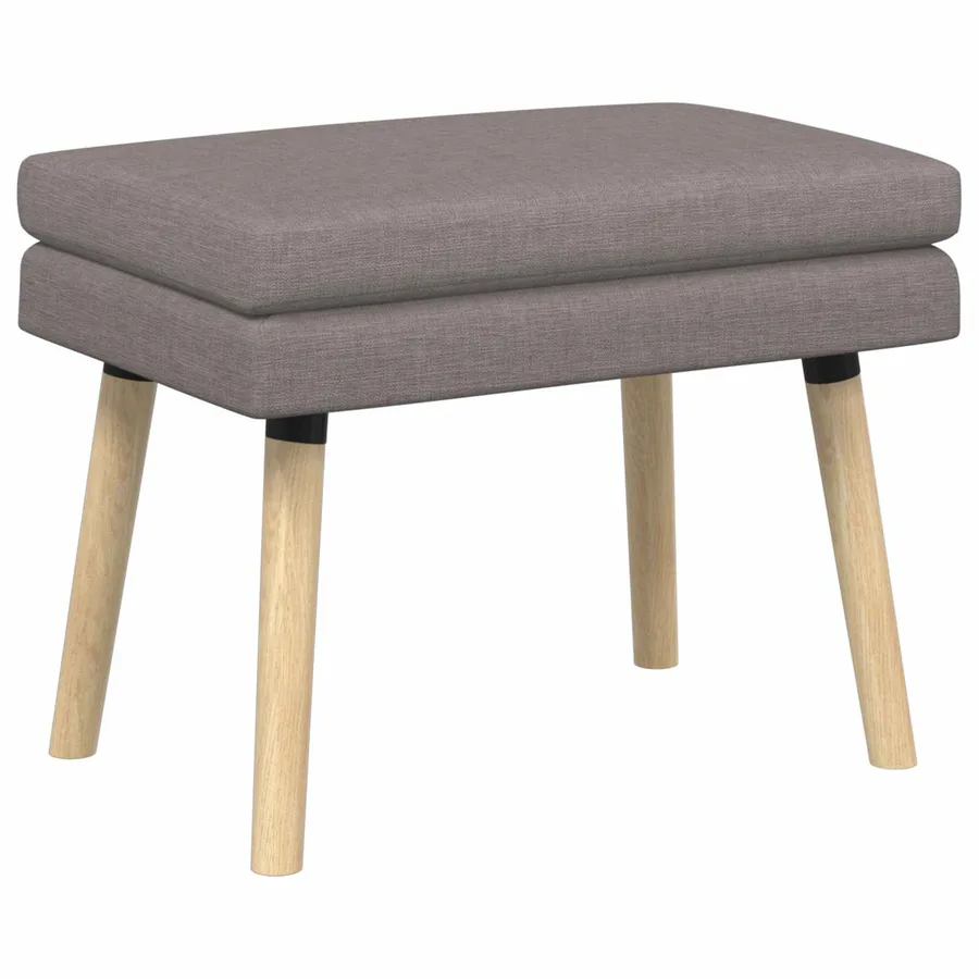 Banc à double couche Taupe 60 x 40 x 46 cm Tissu - 2