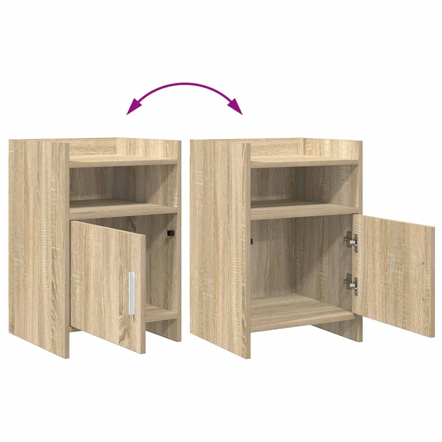 Tables de chevet 2 pcs Chêne Sonoma 40 x 36 x 60 cm - 7