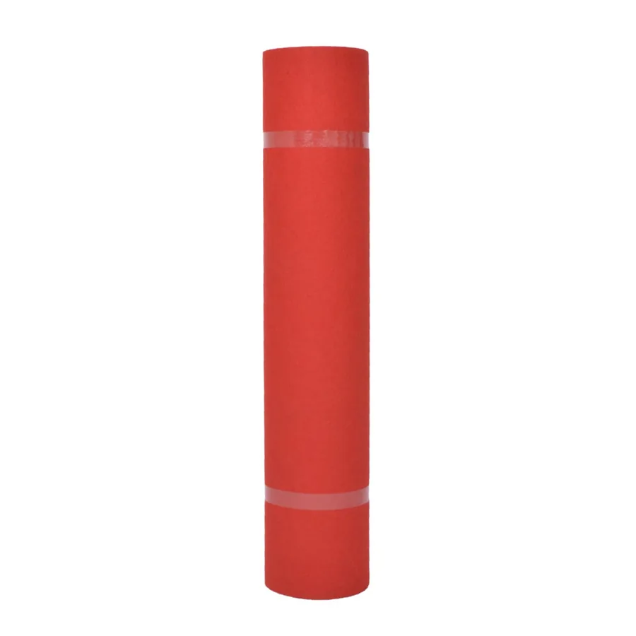 Tapis Uni Rouge 1 x 24 m Tissu