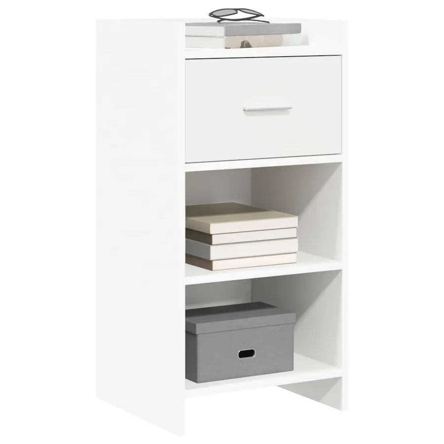 Buffet Blanc 40 x 36 x 80 cm Bois d'ingénierie - 3