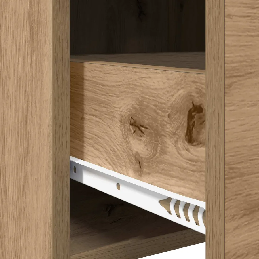 Buffet Chêne artisanal 40 x 36 x 80 cm Bois d'ingénierie - 7