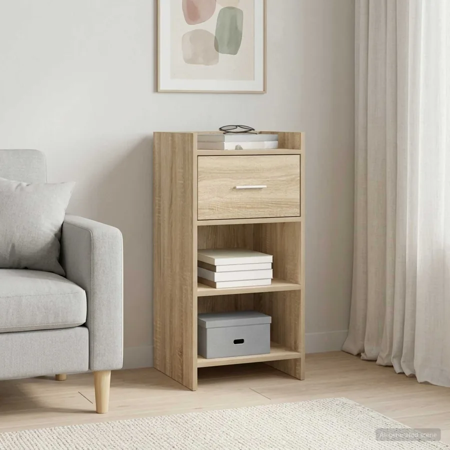 Buffet Chêne Sonoma 40 x 36 x 80 cm Bois d'ingénierie