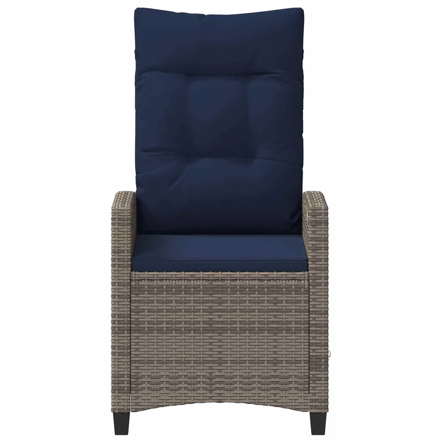 Chaise de jardin inclinable 56 x 60 x 112 cm acier - 5