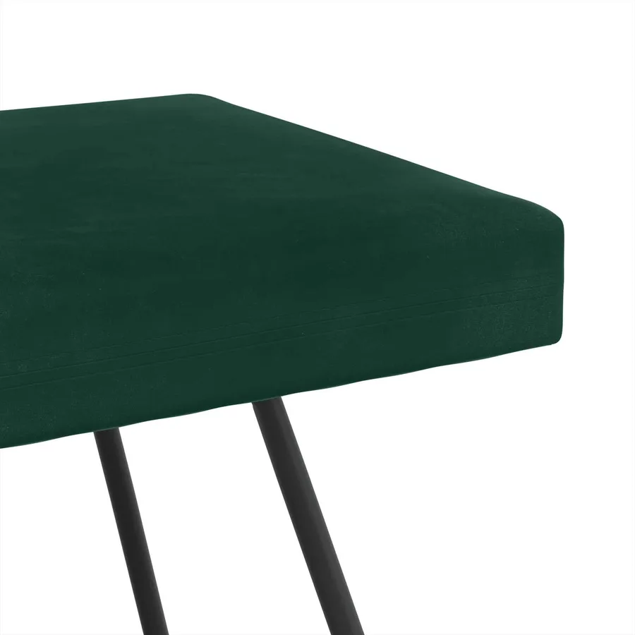 banc Vert foncé 80 x 40 x 45 cm Velours - 6
