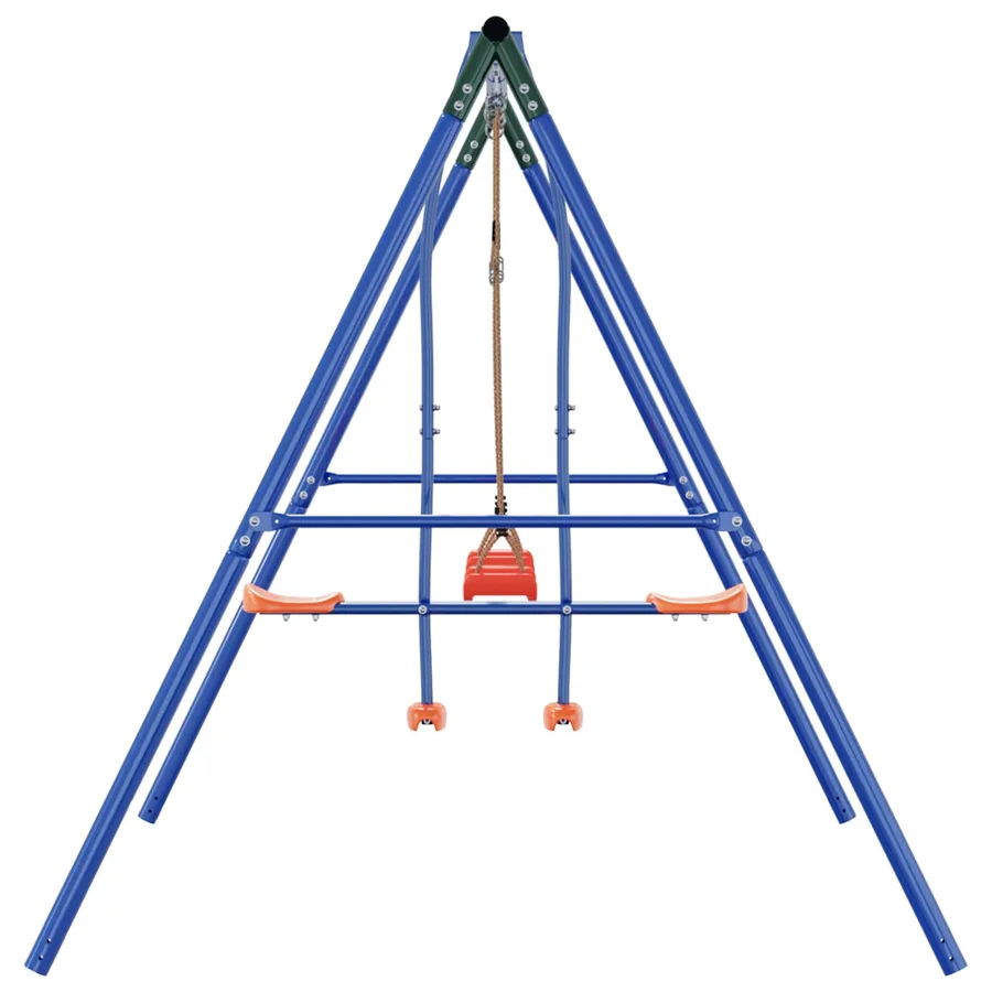 Ensemble de balançoires d'extérieur Multicolore Acier et PE - 5