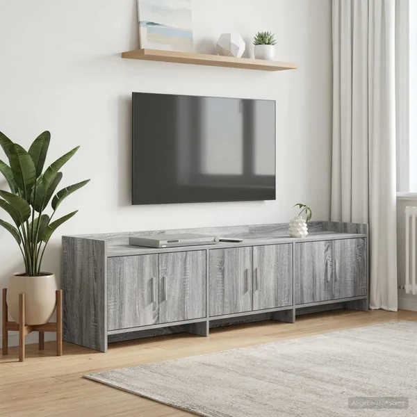 Meuble TV 168 x 33 x 47 cm Sonoma gris Bois d'ingénierie