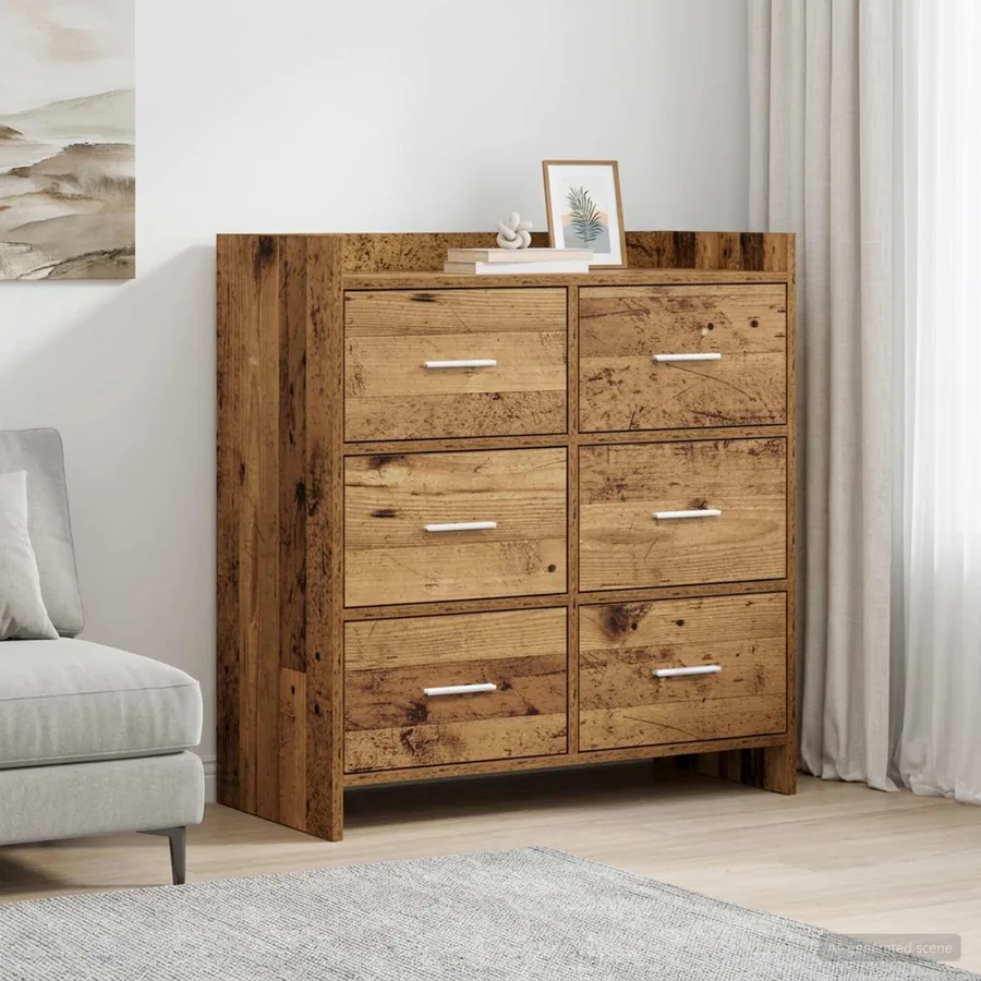 Buffet Bois ancien 75 x 33 x 80 cm Bois d'ingénierie