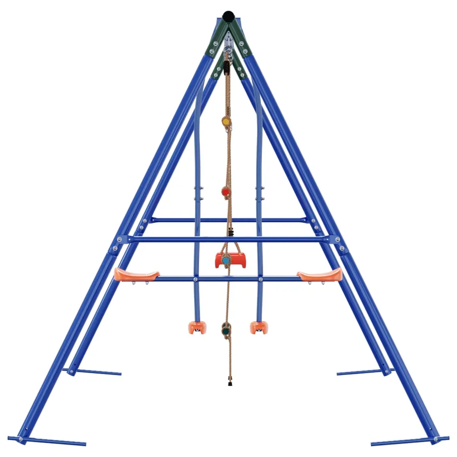 Ensemble de balançoires d'extérieur Multicolore Acier et PE - 5