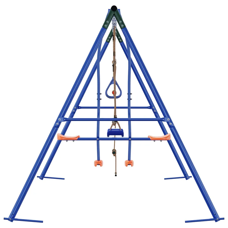 Ensemble de balançoires d'extérieur Multicolore Acier et PE - 5