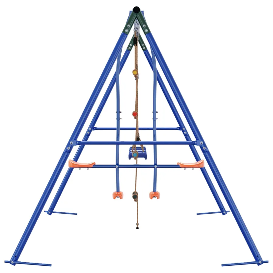 Ensemble de balançoires d'extérieur Multicolore Acier et PE - 5