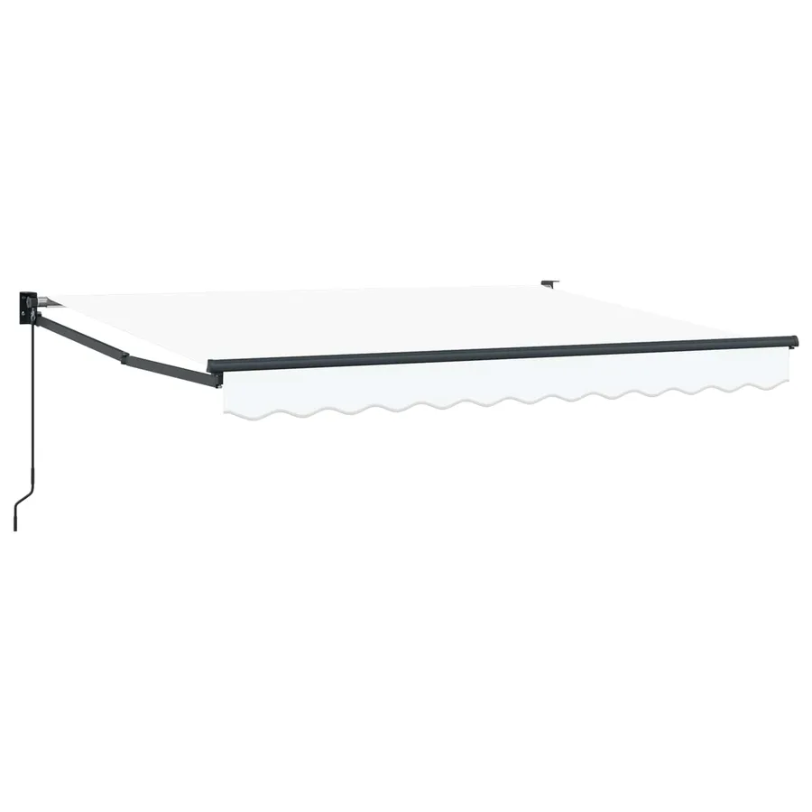 Auvent rétractable Blanc 3 x 2 m 100% Polyester et Aluminium - 2