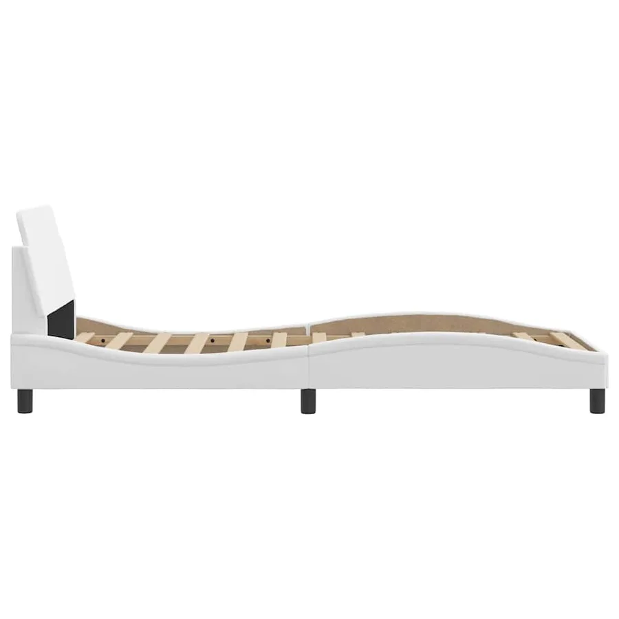 Cadre de lit Dover blanc 80x200 cm similicuir - 5