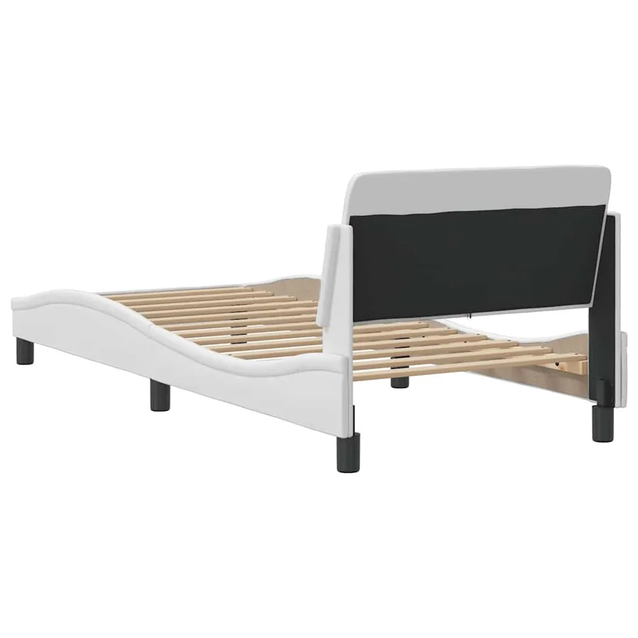 Cadre de lit Dover blanc 80x200 cm similicuir - 6