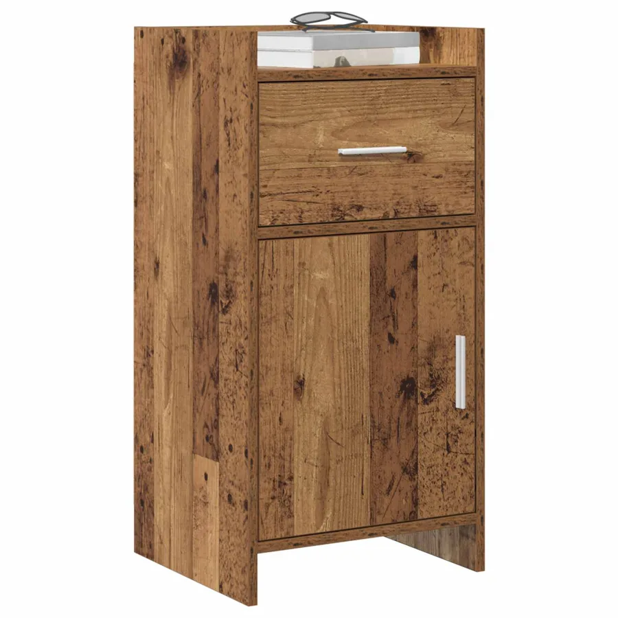 Buffet Bois ancien 40 x 36 x 80 cm Bois d'ingénierie - 3