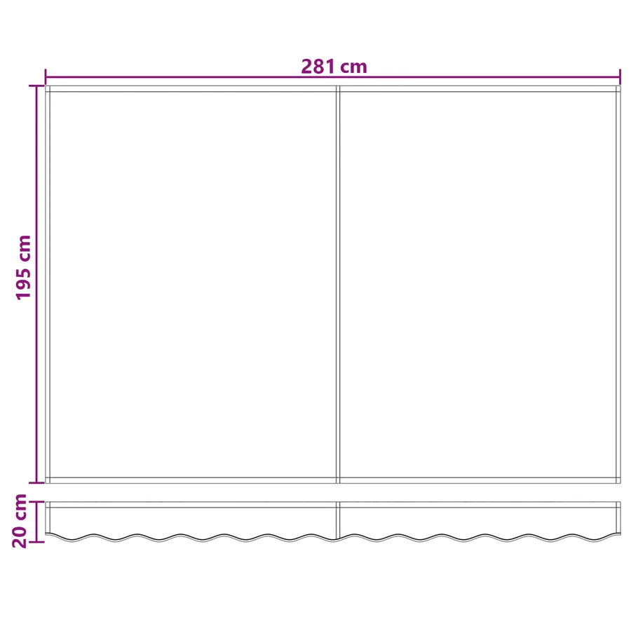 Auvent rétractable électrique Sable 3 x 2 m - 10
