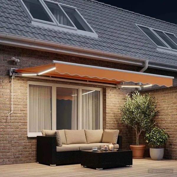 Auvent rétractable électrique Sable 3 x 2 m