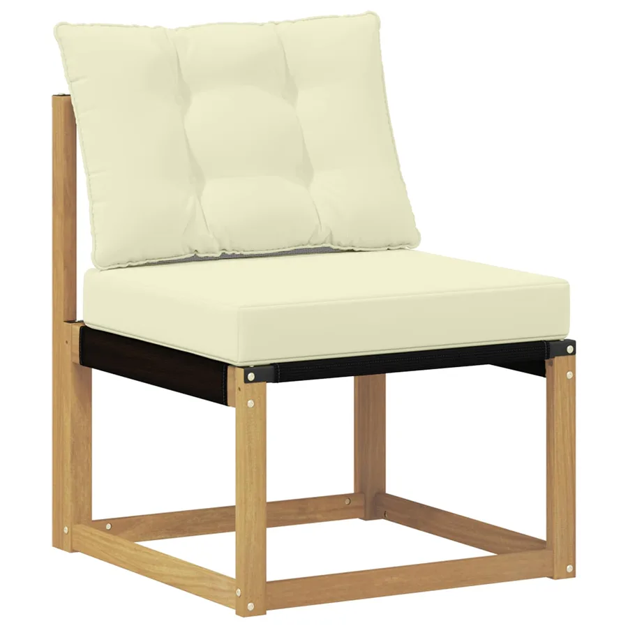 Ensemble de canapés d'extérieur 7 pcs Blanc et crème - 4