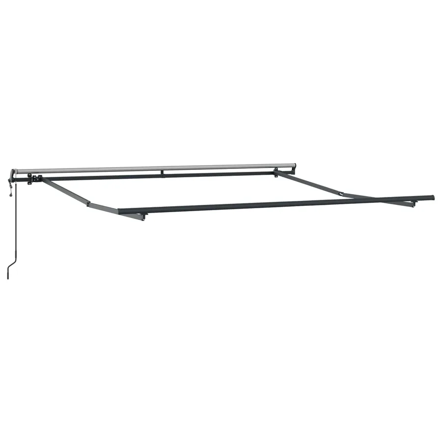 Auvent rétractable Gris clair et blanc 450 × 350 cm - 3