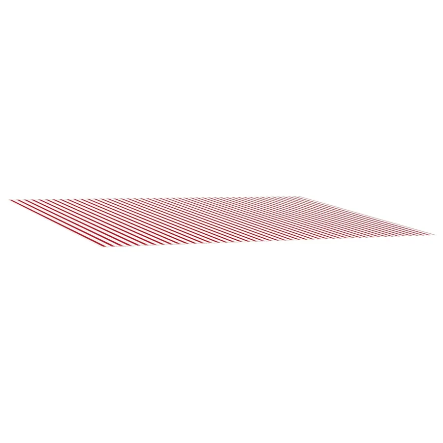 Toile de rechange pour auvent Rouge et Blanc 500 × 300 cm - 2