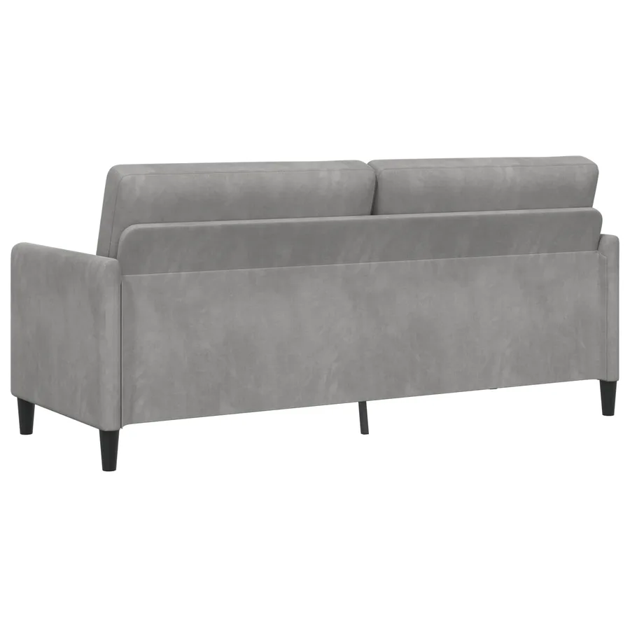 Sofa avec rangement Gris clair 192 x 78 x 87 cm Polyester - 5