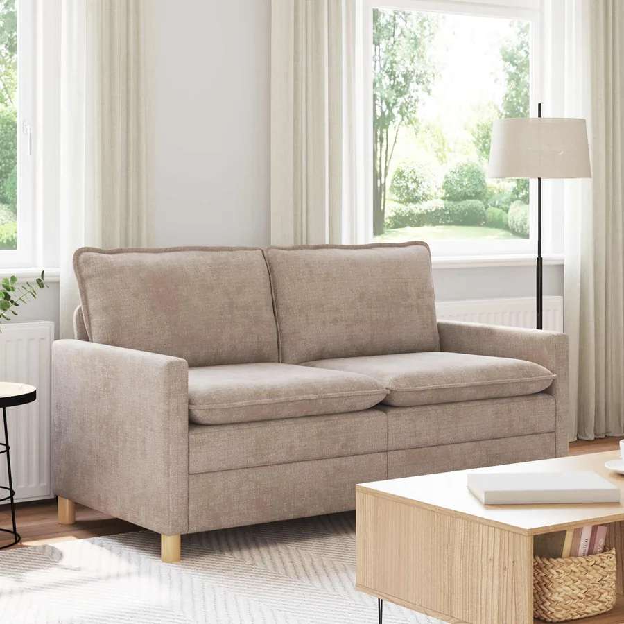 Canapé Beige 156 x 81 x 87,5 cm Polyester