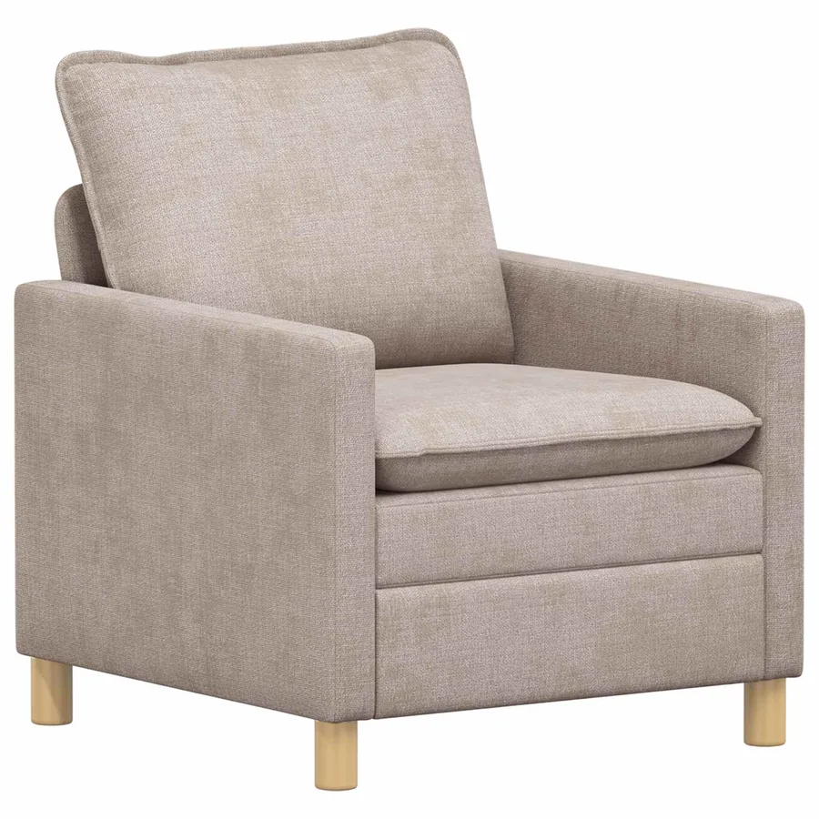 Ensemble de Canapés 2 pcs Beige Polyester - 3