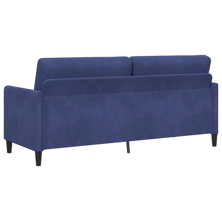 Sofa avec rangement Bleu police 192 x 78 x 87 cm Polyester - 5