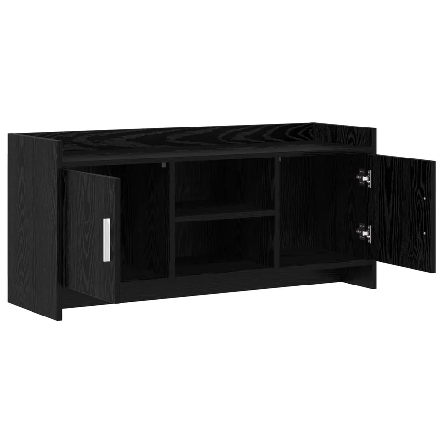 Meuble TV 102 x 33 x 47 cm Chêne noir Bois d'ingénierie - 4
