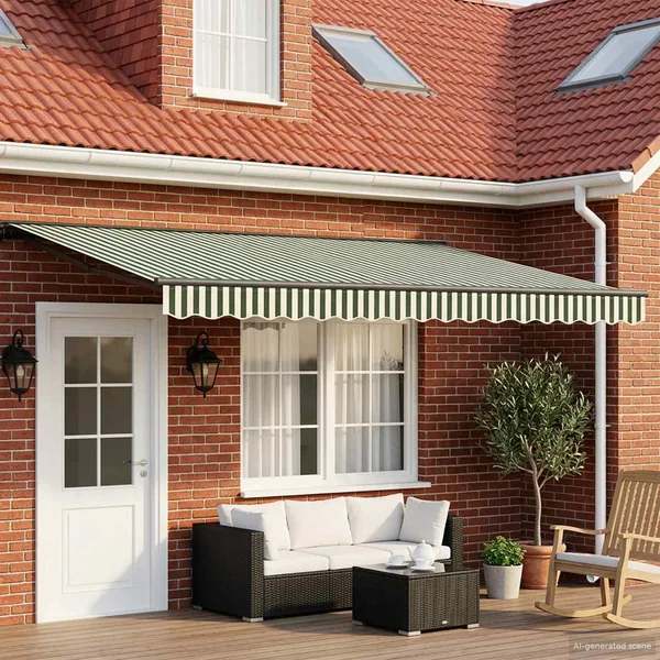 Auvent rétractable électrique 4,5 × 3,5 m