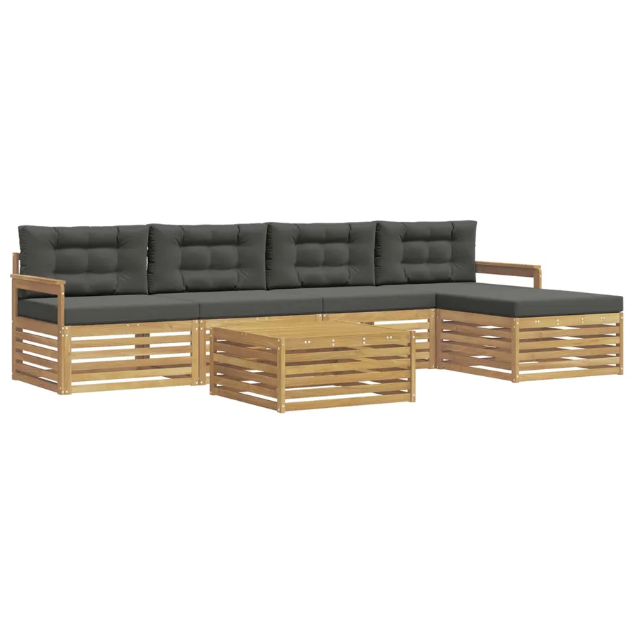 Ensemble de canapés d'extérieur 7 pc Blanc et anthracite - 2