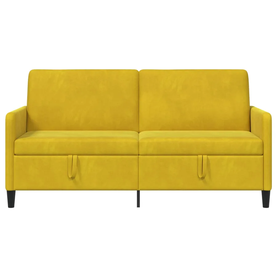 Sofa avec rangement Jaune 172 x 78 x 87 cm Polyester - 5