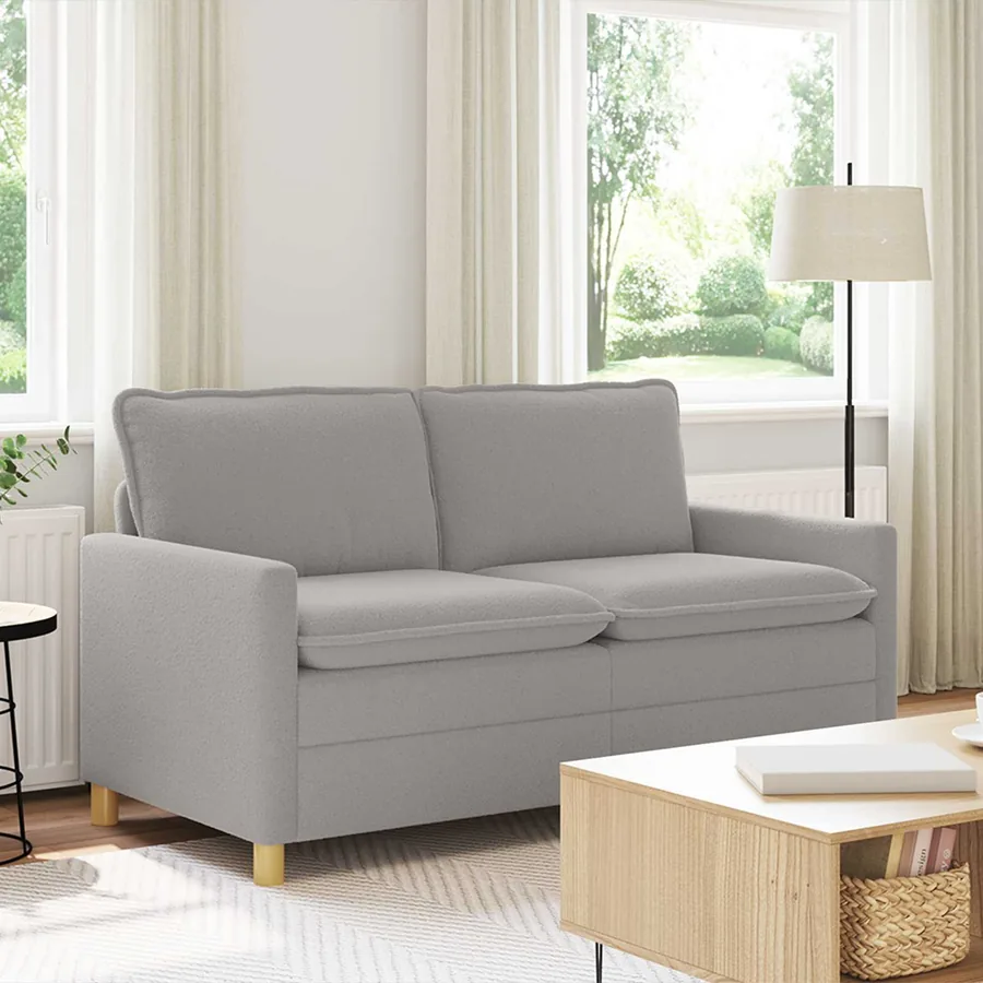 Canapé Gris clair 156 x 81 x 87,5 cm Tissu