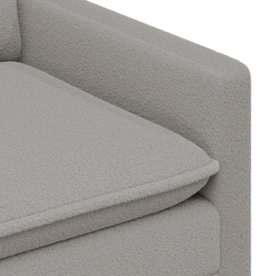 Canapé Gris clair 156 x 81 x 87,5 cm Tissu - 6