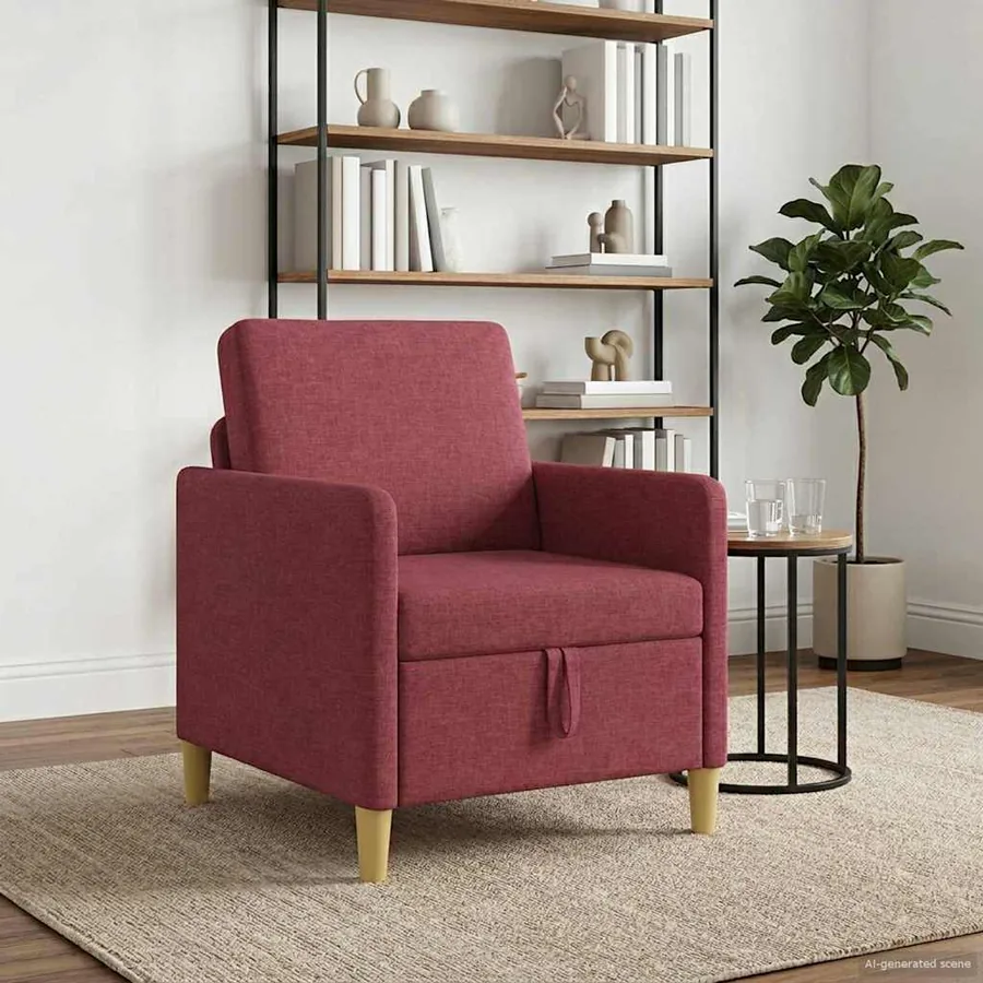 Sofa avec rangement Bordeaux 72 x 78 x 87 cm Polyester