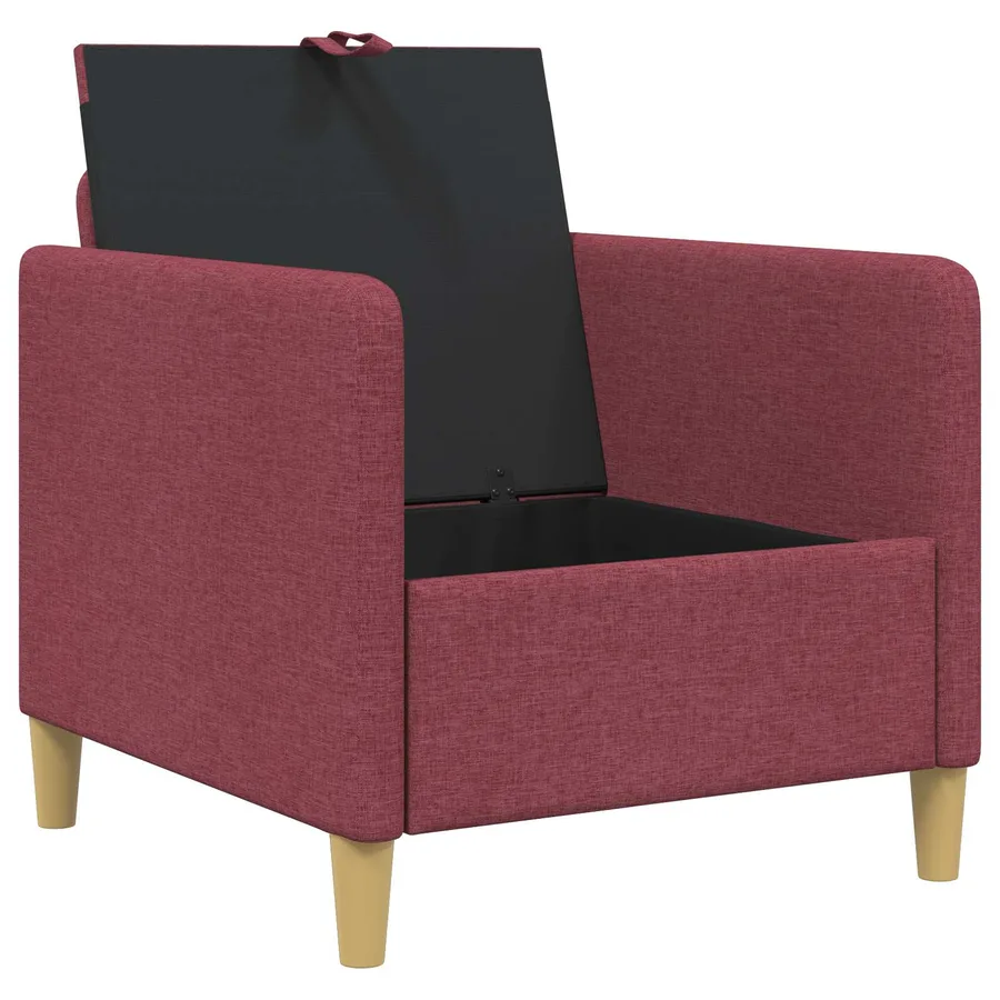 Sofa avec rangement Bordeaux 72 x 78 x 87 cm Polyester - 4