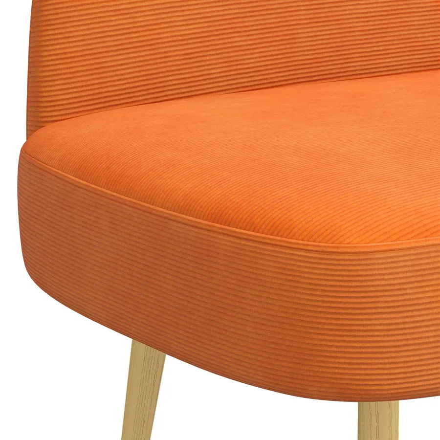 Banc rembourré avec dossier Orange 110 x 60 x 76 cm - 5