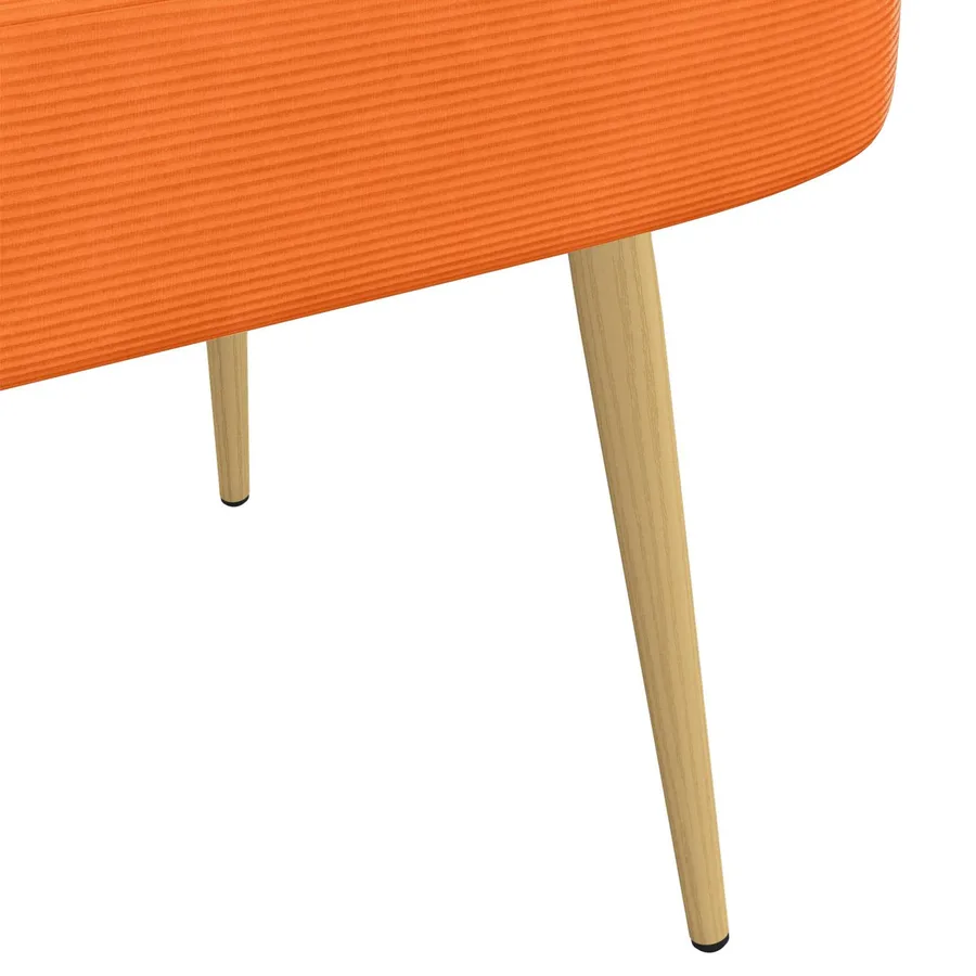 Banc rembourré avec dossier Orange 110 x 60 x 76 cm - 6