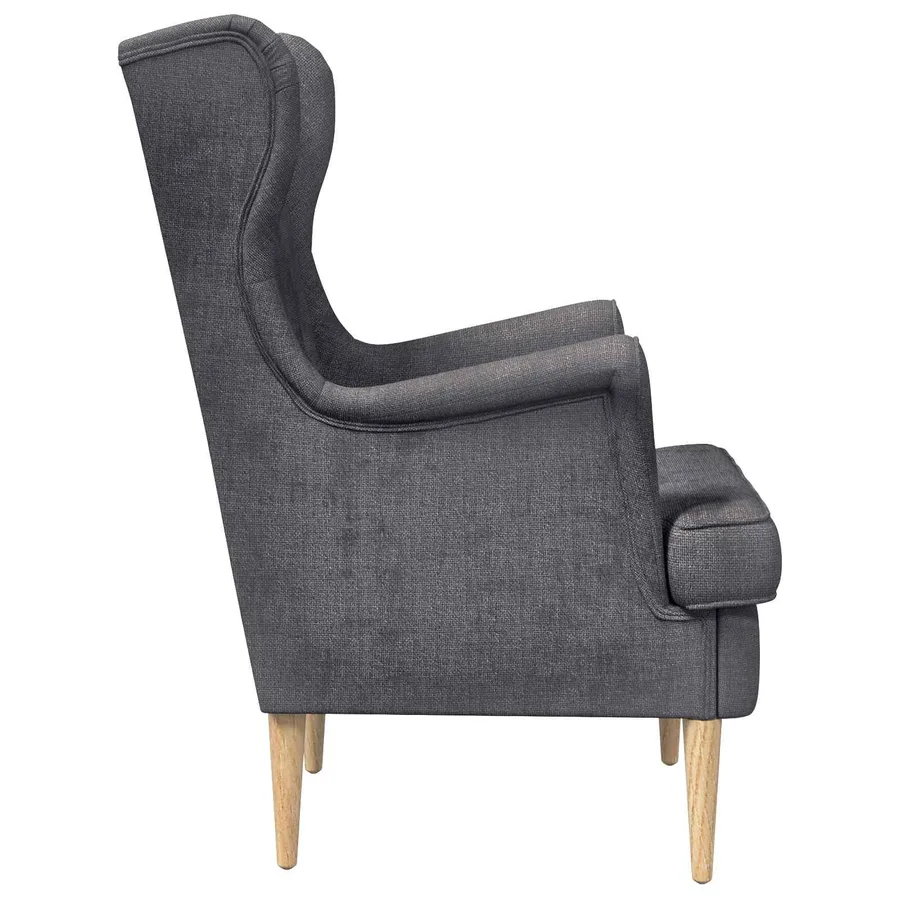 Fauteuil Gris foncé ARES - 5