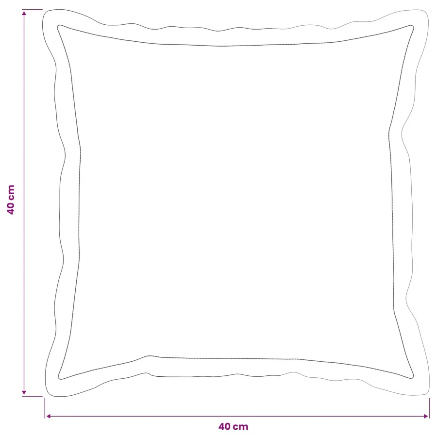 Housse de coussin 2 pcs HOUTEN Bleu clair 40 x 40 cm - 7