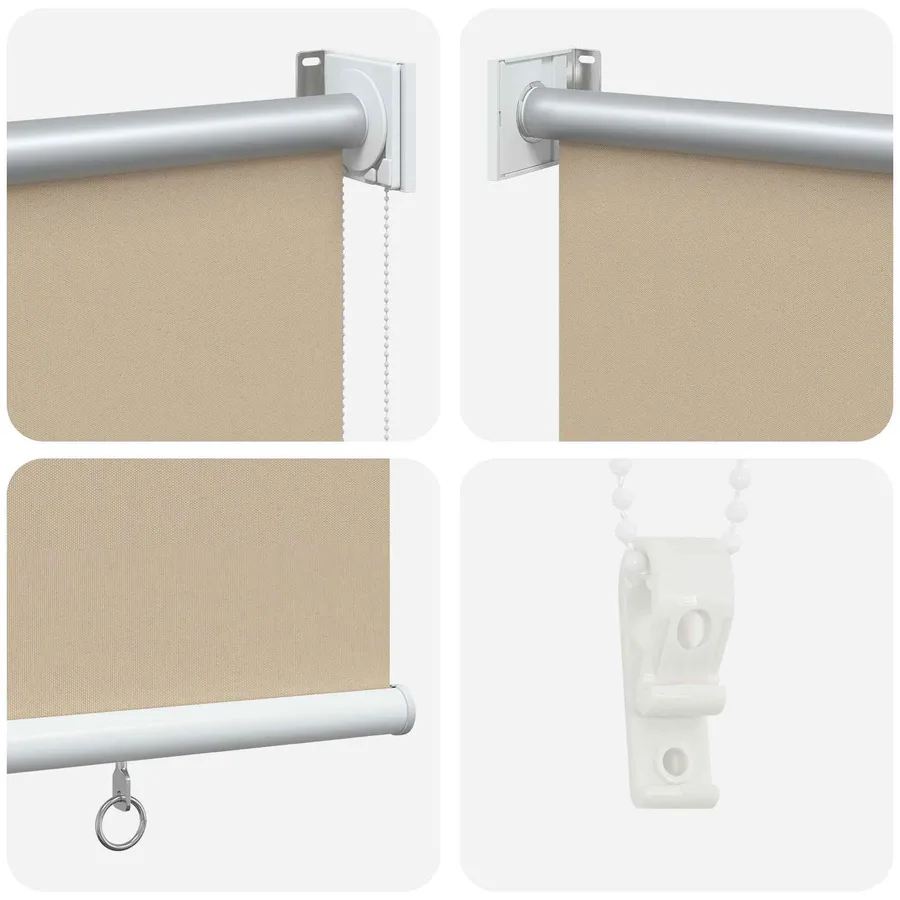 Store roulant extérieur protection UV Beige Polyester - 5