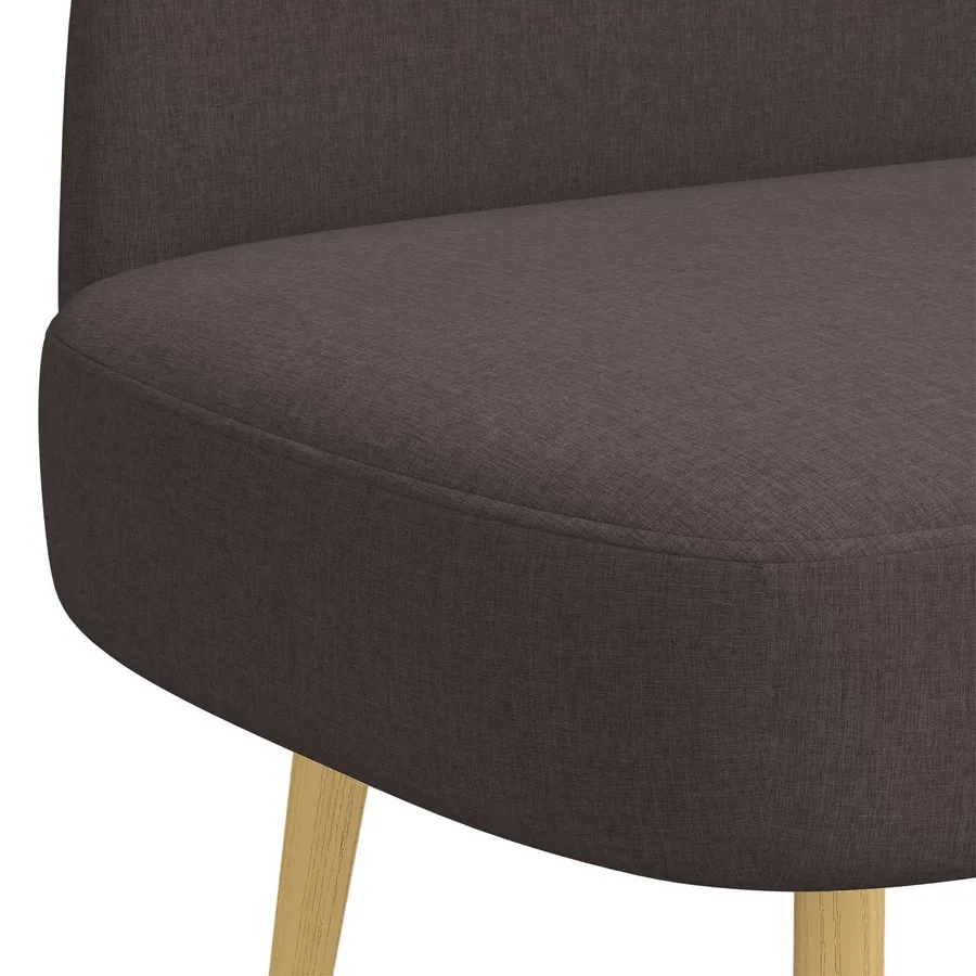 Banc rembourré avec dossier Marron foncé 110 x 60 x 76 cm - 5