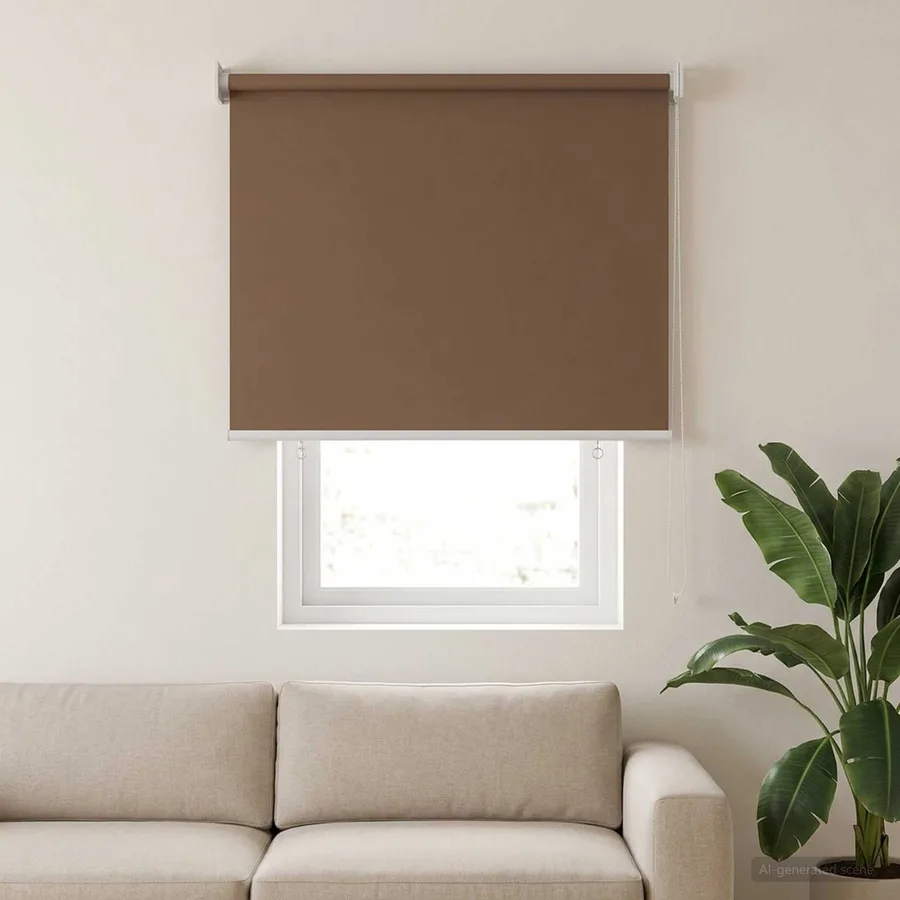 Store roulant extérieur protection UV Taupe Polyester - 3