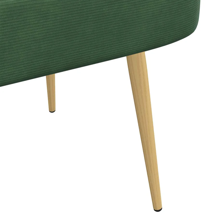 Banc rembourré avec dossier Vert jungle 110 x 60 x 76 cm - 6