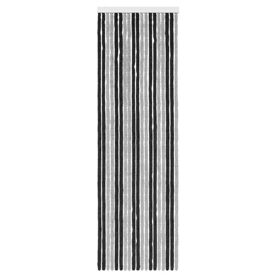 Rideau anti-insectes en chenille Gris et Noir 56 x 185 cm - 3