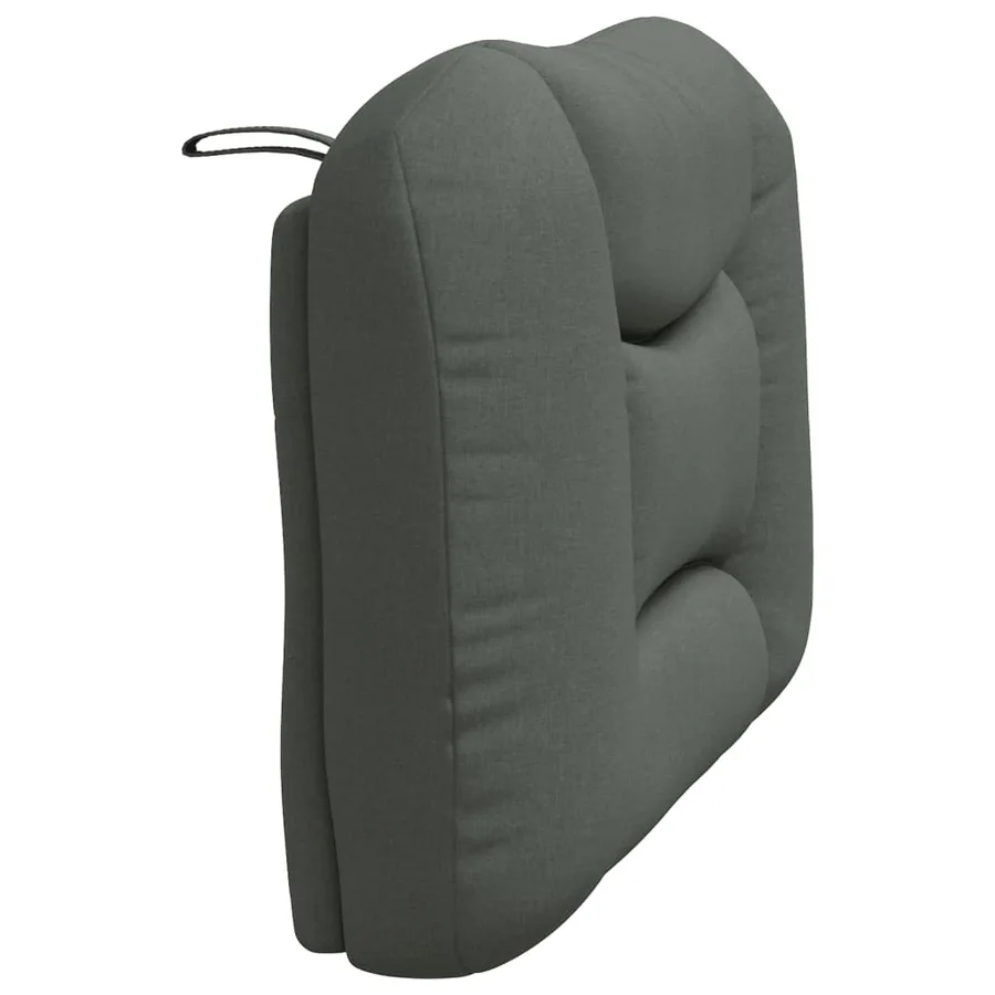 Coussin de tête de lit Hvar gris foncé 90 cm tissu - 6