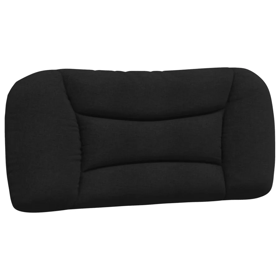 Lit avec matelas Hvar noir 90x200 cm tissu - 5